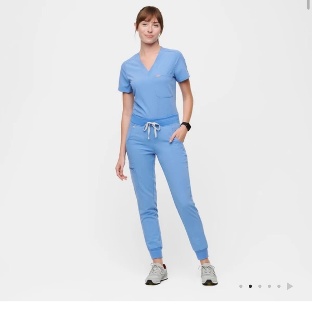 Figs Ceil Blue Zamora Jogger Scrub Pants